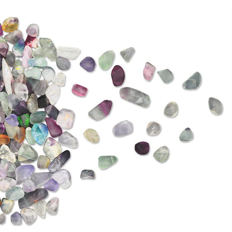 SDQCLIIF 1lb Fluorite Stone,Natural Crystals Chip,Tumbled Fluorite Bulk,One Bagged Approx 280 Pieces,Aquarium Gravel for Candle,Fish Task,Vase,Home Décor (9-12mm) 9-12mm - PawsPlanet Australia