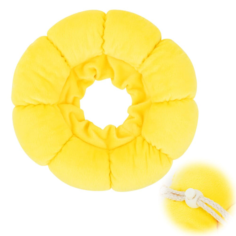 Cat Recovery Sunflower Collar, Adjustable Yellow Recovery Collar, Soft Sun Flower Neck Cones, Anti-Bite/Lick, Washable and Breathable, Cute Pet Neck Cones Protector for Cats, Dogs & Rabbits, M
