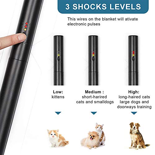 La La Pet® Pet Shock Mat Indoor Pet Repeller Furniture Training Mat Pet Safe Mat Pet Electronic Training Pad for Dogs and Cats(S, 22 x 16.9) S, 22 x 16.9" - PawsPlanet Australia