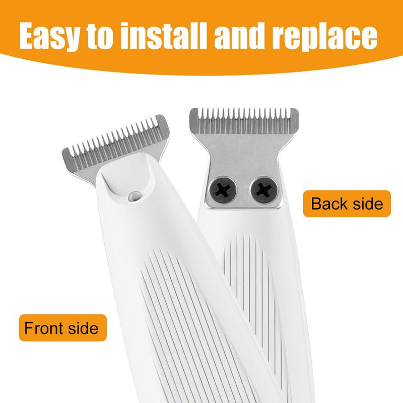 MiOYOOW Dog Hair Clipper Blade, Cat Paw Trimmer Blades Replacement, Stainless Steel & Ceramic, Professional Pet Grooming Spare Blades for Precision Trimmers 1.8cm