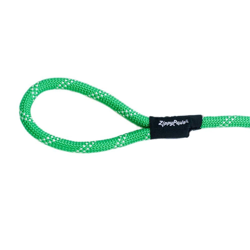 ZippyPaws - Climbers Dog Leash - Tough Climbing Rope Dog Leash - 2/3 Inch Thick 6ft Green