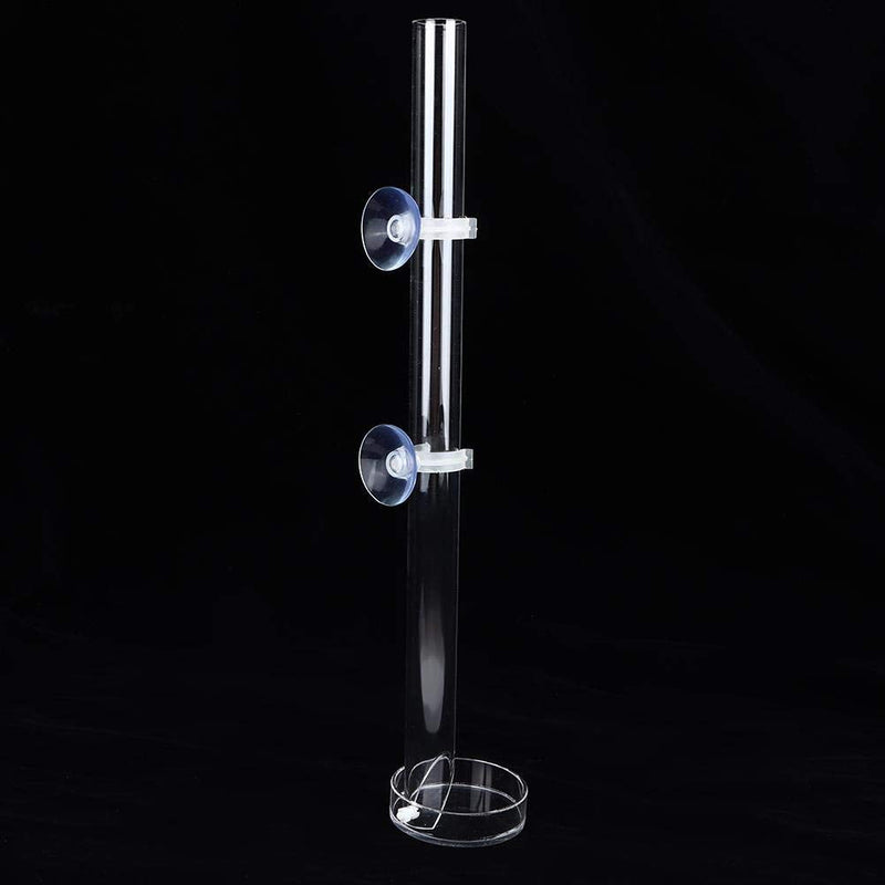 Acrylic Shrimp Feeder Tube, Ornamental Aquarium Feeding Tube Fish Food Container Set with Sucker Hook Fish Tank Accessories 20cm - PawsPlanet Australia