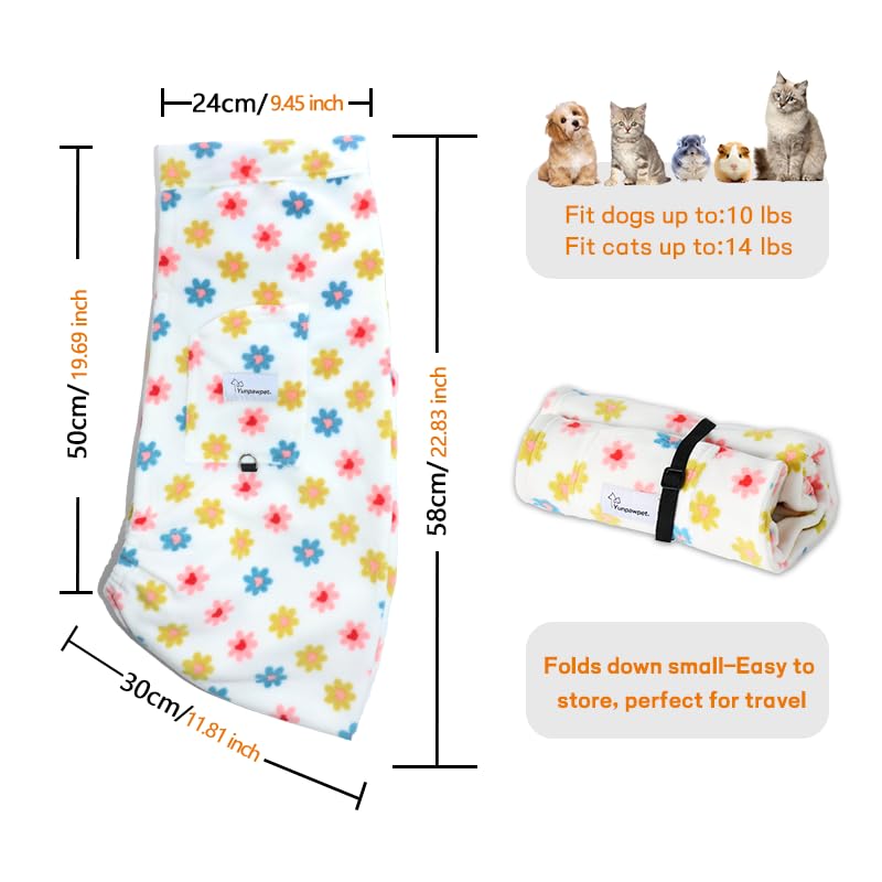 Dog Sling Carrier - Dog Slings for Small Dogs up to 10 lbs, Dog Carrier Sling with Adjustable Safety Strap & Buckle, Small Dog Sling for Travel, Dog & Cat Chest Sling Carrier (Daisy) Daisy - PawsPlanet Australia