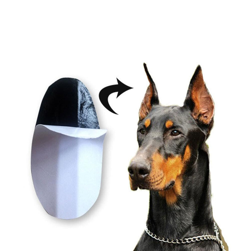 Toddmomy Dog Ear Stand Sticker Up Support Tool Dog Ear Cover Ear Stand Dog Ear Fixed Correction Vertical Holder Doberman Ear Posting Set for Pinscher Dog Samoyed German 6.00X3.00X0.30CM