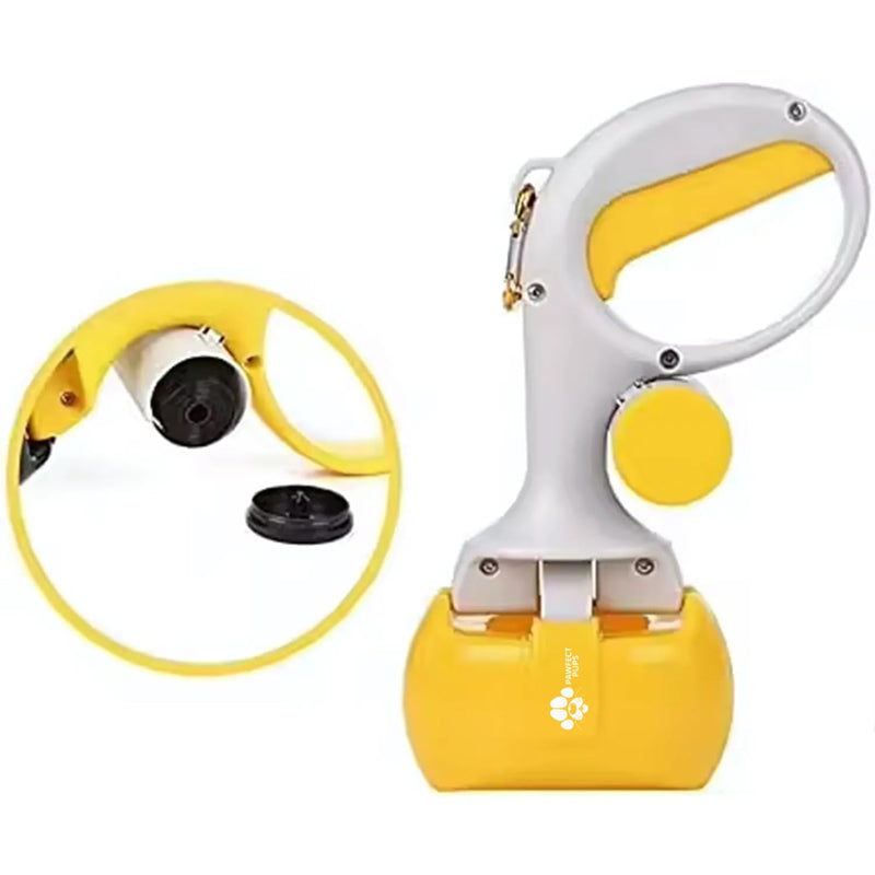 Pooper Scooper - Portable and Handheld Design - Bag Dispenser - Small and Medium Sized Dogs Blue - PawsPlanet Australia