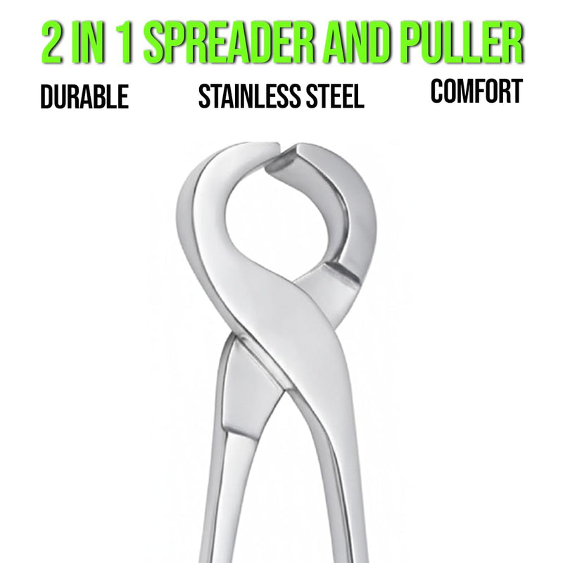 Farrier Horse Shoe Puller and Spreader – Heavy Duty Stainless Steel Hoof Tool for Horseshoeing, Farrier Tools for Removing & Spreading Horseshoes, Professional Hoof Care Equipment