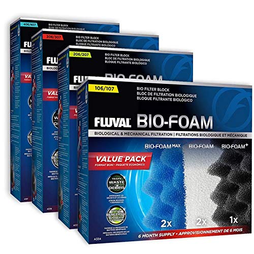 Fluval 406/407 Filter Media Bio-Foam Value Pack - PawsPlanet Australia