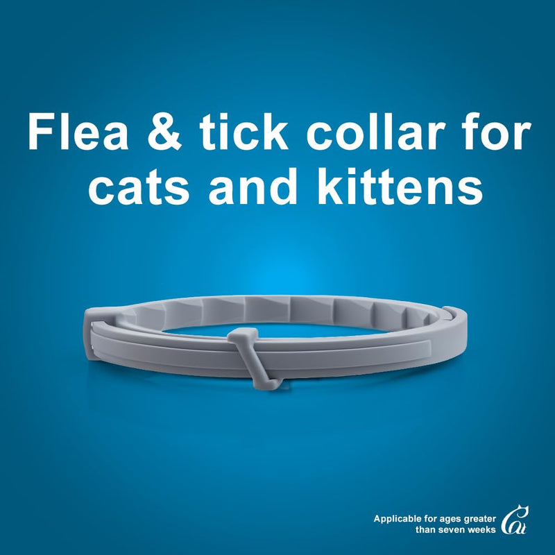 Flea Collar for Cats, Cat Flea Tick Collar with Plant-Based Ingredients, Tick Collar for Cats Designed for Long-Lasting Daily Wear, Flea and Tick Collar for Cat Indoor & Outdoor Use, 2 Pack 2 ounce ( pack of 2 )