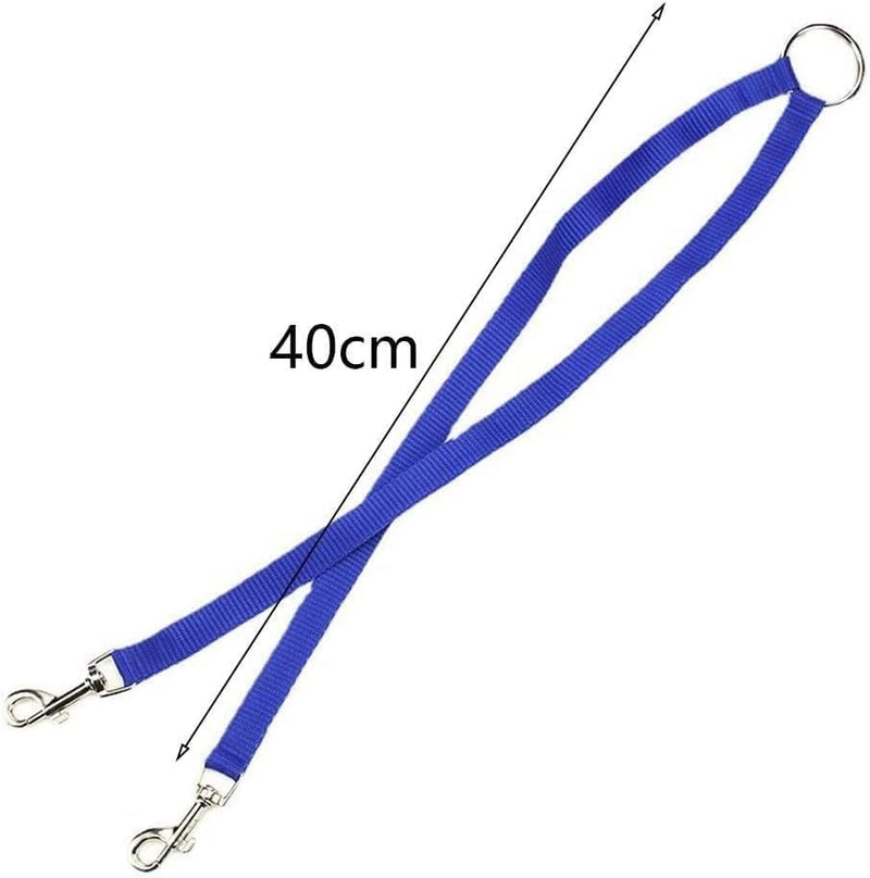 Black Double Dog Leash Lead, Adjustable Two Dog Leash Pet Traction Rope with D Coupler N Lead Collars, Harnesses and Leashes Dog Double Leashes for Pet Supplies - PawsPlanet Australia