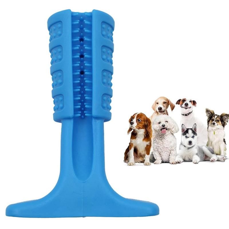 Durable Dog Toothbrush for Small Medium Dogs,Teeth Cleaning Chew Stick, Dog to-ys,Puppy Dental Care Brush Puppy Dog Birthday Gifts - Dark Blue
