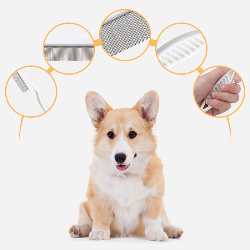 Flea Comb for Dogs - Safe and Effective, Non-Slip Handle for Grooming, Available in Large and Small Sizes - PawsPlanet Australia