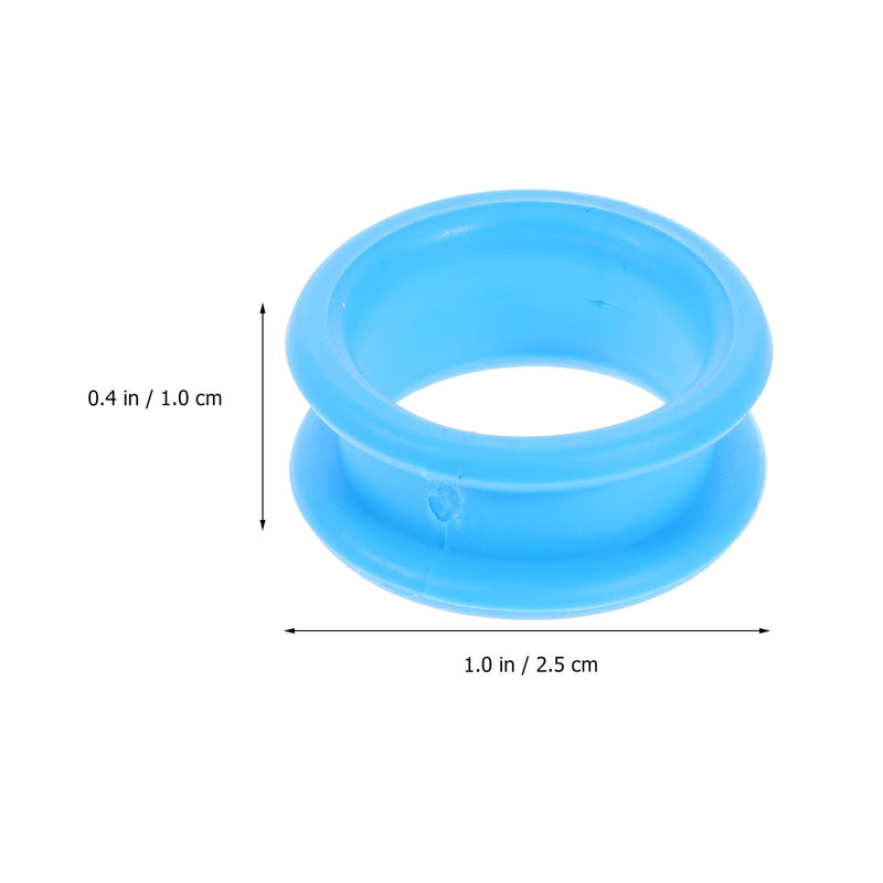 6Pcs Soft Silicone Scissor Finger Protectors Comfortable Finger Rings for Pet Grooming Hairdressing Skid Design for Home Salon Use Prevent Calluses - PawsPlanet Australia
