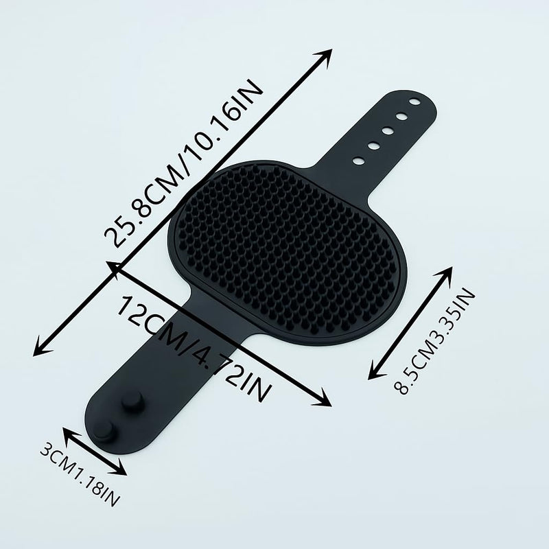 Self Cleaning Slicker Brush, Dog Cat Bunny Pet Grooming Shedding Brush, Easy to Remove Loose Undercoat, Pet Massaging Tool Suitable for Pets with Long or Short Hair (Black) Black