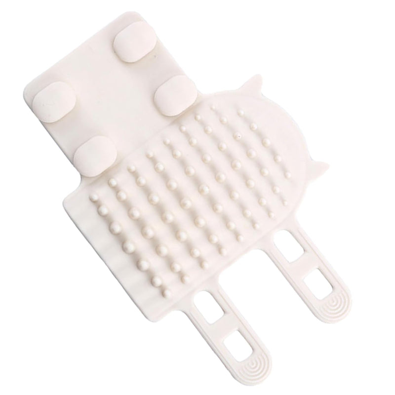 White Ionic Massage Comb Brush for Cats, Gently Massages and Soothes, Removes Loose Hair, All Hair Types, Unisex Adult, Cat Owners, Pet Groomers - PawsPlanet Australia