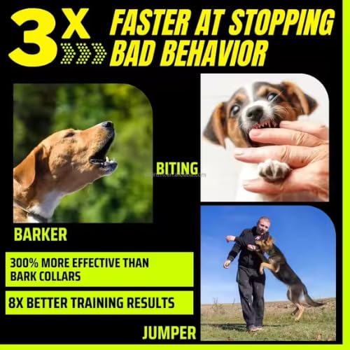Dog Bark Deterrent Device, Ultrasonic Anti Barking, Rechargeable Anti-Barking Device for Dogs Safe & Effective Portable Anti Barking 33FT Bark Control Indoor Outdoor with Flashlight