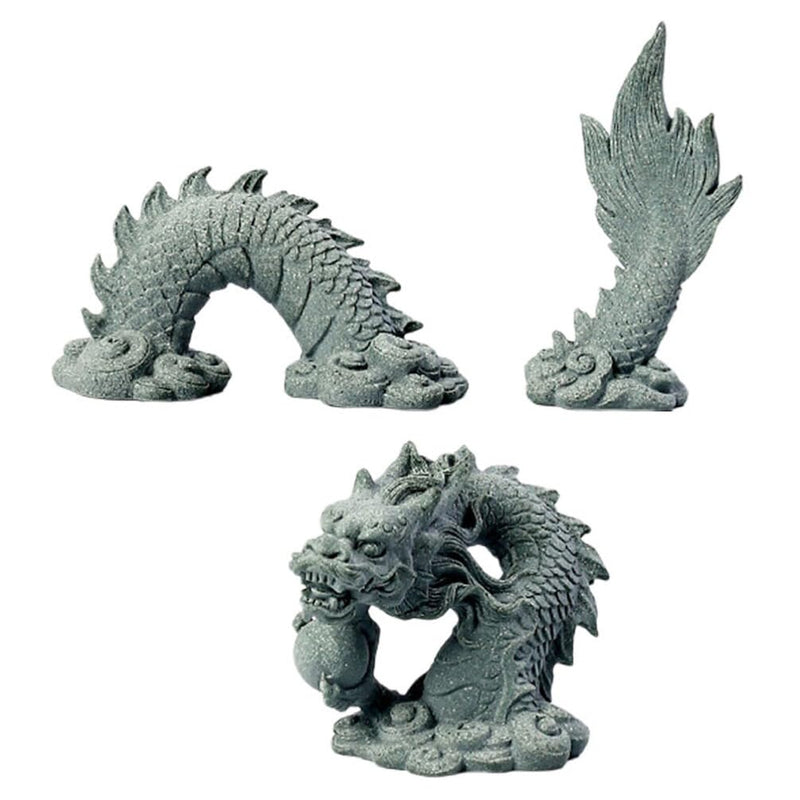 POPETPOP Aquarium Dragon Statue Chinese Dragon Decor: Aquarium Decorations Resin Aquarium Ornaments Fish Tank Statue for Home Office Tabletop Decor - PawsPlanet Australia