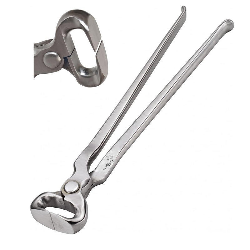 14-Inch Hoof Nipper - Premium Vanadium Steel Farrier Tool with Dull Finish for Precision Horse Hoof Trimming, Rust-Resistant, Ergonomic Grip, and Long-Lasting Durability