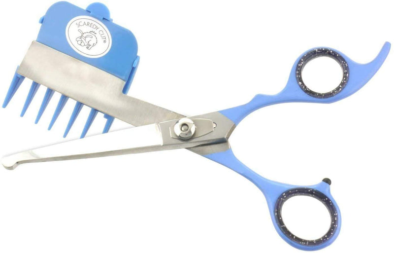 No Buzz Clipper + Sharpener by Scaredy Cut Silent Home Pet Grooming Kit, Blue, Right-Handed - PawsPlanet Australia