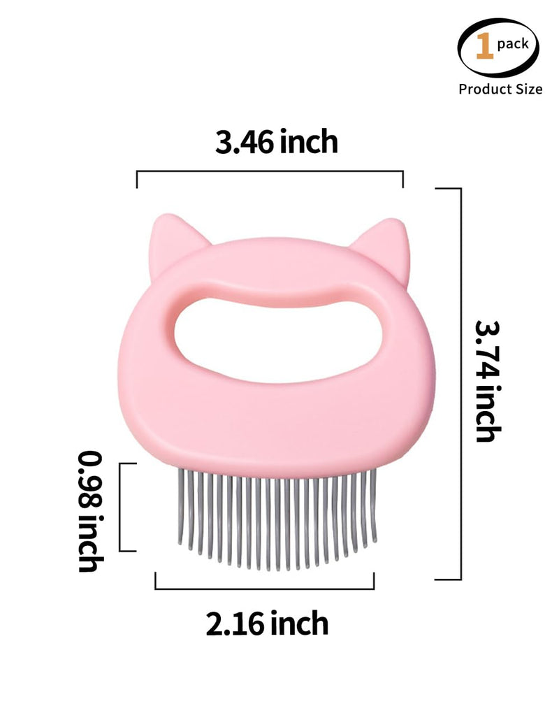 luvilly1 Pack Pink Cat Comb,Dematting Tool for Cat Dog Puppy Rabbit/Animal Lovers