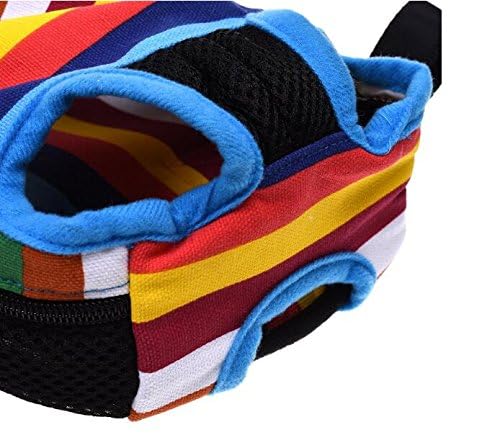 Pet Dog Carrier Backpack Mesh Camouflage Outdoor Travel Products Breathable Shoulder Handle Bags for Small Dog Cats (M, Rainbow) M - PawsPlanet Australia