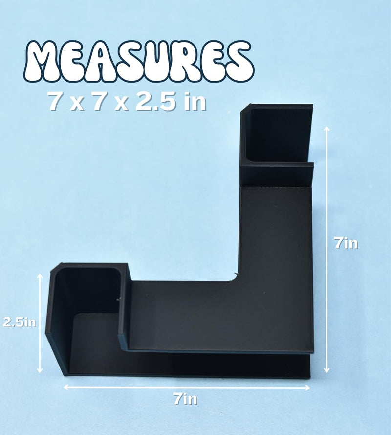 Aquarium Underground XL Corner Tunnel | Fish & Shrimp Hideout for Aquariums | Unique Underground Viewing Tunnel | Made in USA (XL Corner, Black) - PawsPlanet Australia
