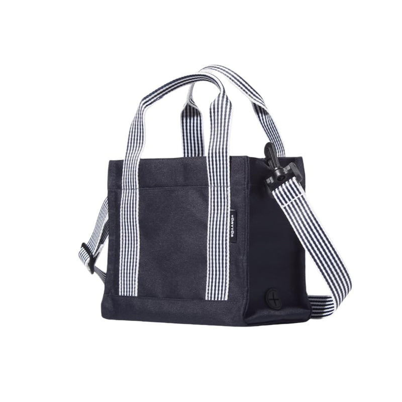 Dog Walking Bag Crossbody Tote and Dog Treat Pouch with Built-in Poop Bag Dispenser (Navy) Navy