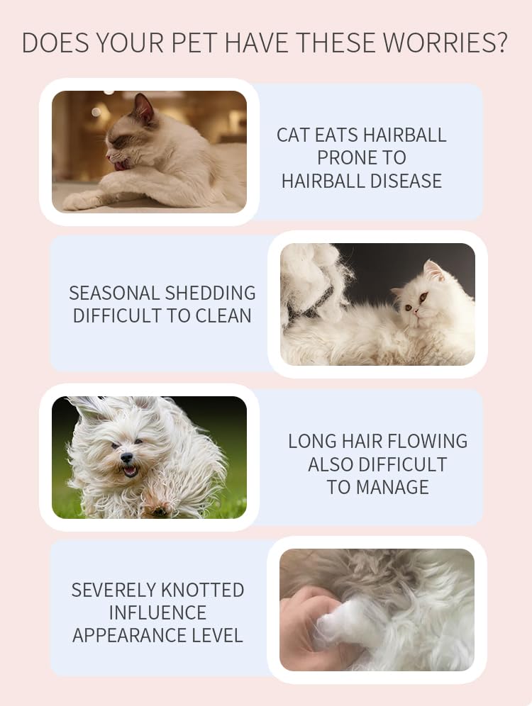 Generic Cat and Dog Grooming Comb, Stainless Steel, Removes Hair and Fleas, Silver