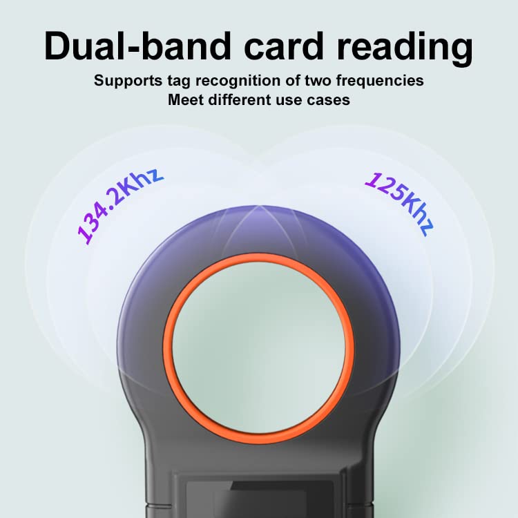Pet Micro Chip Reader Animal Lizard Snake Horse Cattle Pets Cat Dog RFID EMID MicroChip Tag Scanner 134.2kHz 125kHz FDX-B(ISO 11784/11785) 15 Digits Pet Chip ID Scanner (190C) - PawsPlanet Australia