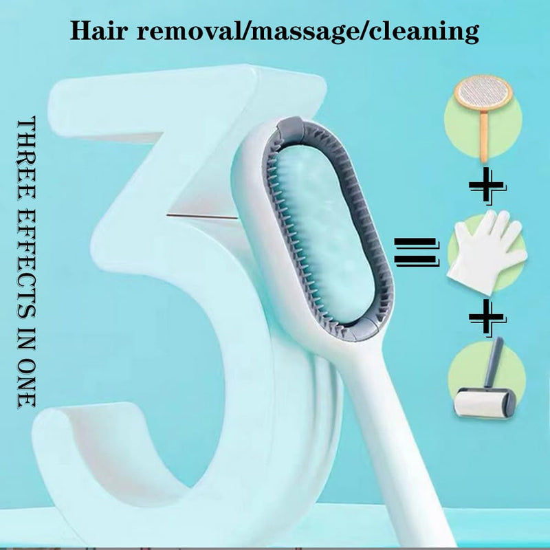 BESTLA Upgraded Pet Hair Removal Cat Hair Brush with Water Sticky Comb with Water Tank New 4 in 1 Cat Grooming Brush (Towels Not Included) - PawsPlanet Australia