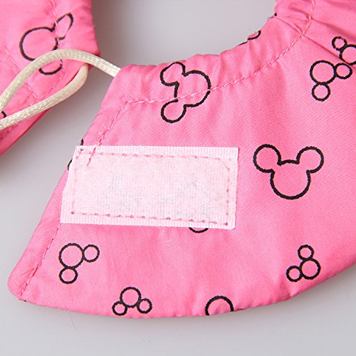 Hamster Rabbit Protection Cone Neck Recovery Collar - Small Animal Pets Elizabethan Collar Anti-Water Bite Sratch Risistant for Guinea Pig Mice Mouse Rats Ferret Squrrel (L, Pink) L - PawsPlanet Australia