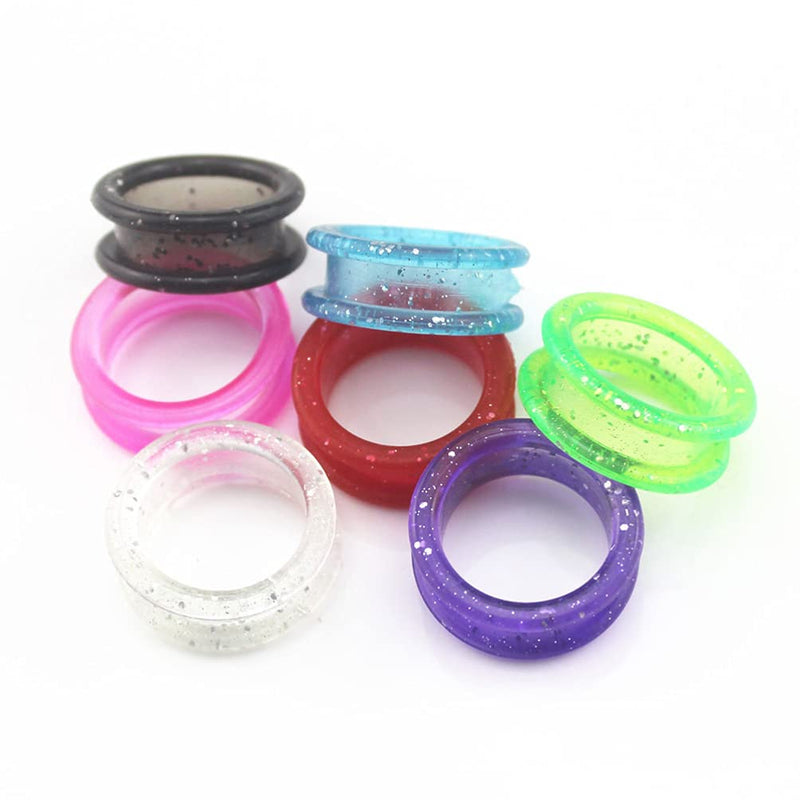 16pcs Silicone Finger Rings Grips Inserts Barber Hair Shears Finger Rings Grooming Shear Thumb Inserts Finger Protector Ring Hairdressing Pet Finger Rings