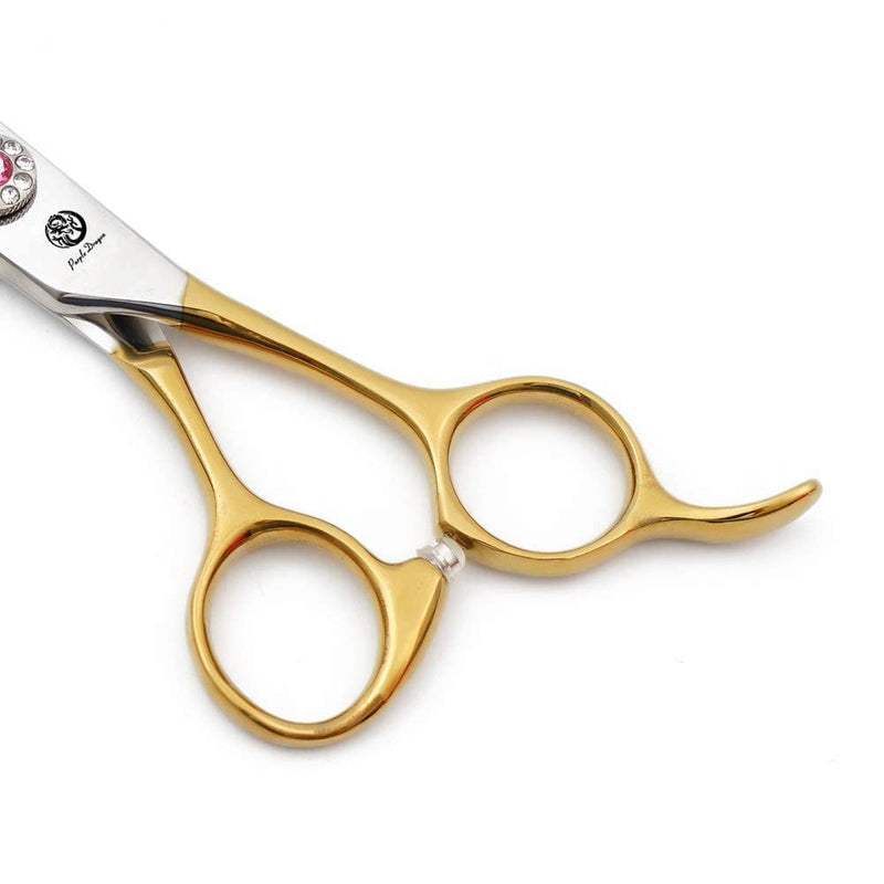 6.5 Inch Professional Golden Pet Dog Cat Grooming Thinning Shears Scissor Light Weight Japan 440C Stainless Steel D-golden - PawsPlanet Australia