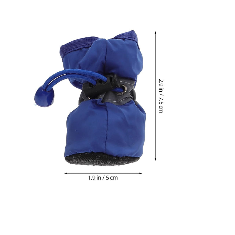 3 Sets Waterproof Dog Rain Boots Small Size Non-Slip Thickened Dog Shoes with Adjustable Strap for Outdoor Protection - PawsPlanet Australia