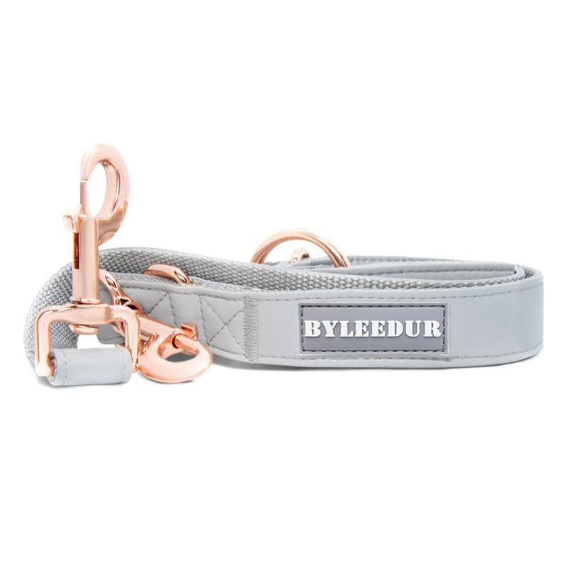 Dog Strap and Dog Collar Set 6.6 Inches with Elegant Leather Look Rose Gold Adjustable 3 Straps for Comfort and Ease (M(13.8-19.7) inch) M(13.8-19.7)inch - PawsPlanet Australia