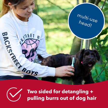 Coastal Pet - Li'l Pals Slicker Brush with Coated Tips and Double-Sided Comb for Small Dogs and Puppies - Bundle - PawsPlanet Australia