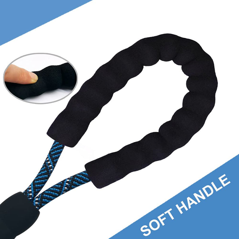 MayPaw 8FT Small Dog Leash, 1/4in Lightweight Strong Nylon Rope Puppy Leash with Comfortable Handle for Outdoor Walking Hiking (0~18lbs) 1/4 in x 8ft pink blue - PawsPlanet Australia
