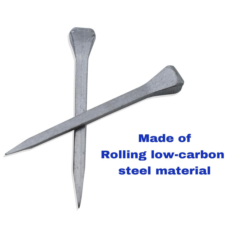 E3 Horseshoe Nails, 100 Pcs Steel 1.2 Inch Horseshoe Nail Horseshoe Nails for Horse Training Equestrian Sports, Low-Carbon Steel