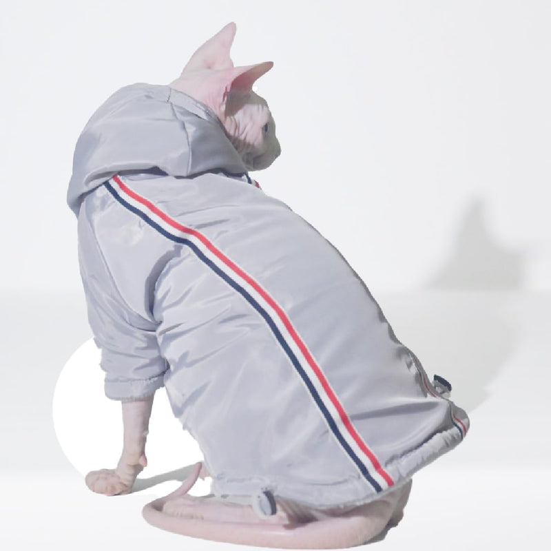 Winter Warm Thickness Windproof Cat Jacket Cat Clothes for Sphynx Cats, Devon Rex Cats, Cornish Cats, Small Cats and Dogs (Medium) Medium - PawsPlanet Australia