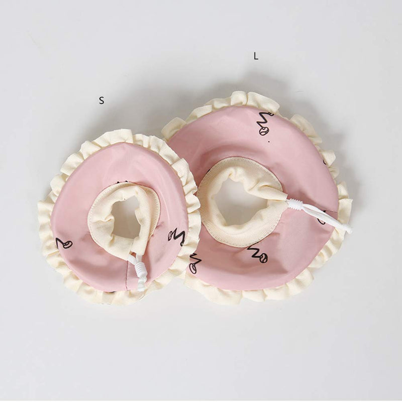 La La Pet® 2Pcs Recovery Pet Collar for Ferret Hamster Recovery Cone E-Collar Rabbit Protection Cone Guinea Pig Neck Recovery Elizabeth Collar Adjustable for Small Animal Squirrel Chinchilla, S Pink + Blue - PawsPlanet Australia