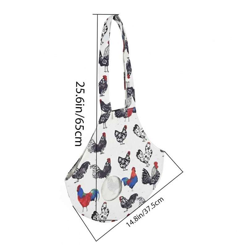 1 Pack Chicken Holder Bag, Chicken Sling Carrier, Rooster Sling with Handle for Poultry Transport, Travel, Hike, Drive