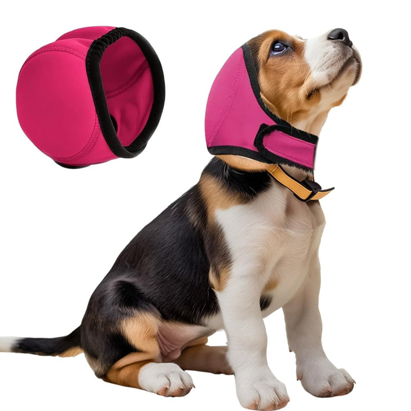 Dog Ears Cover Adjustable Dogs Calming Hood Waterproof Dogs Ear Muffs Dog Snood Ear Protector Pet Supplies for Bath Grooming Thunder Fireworks Anti Scary