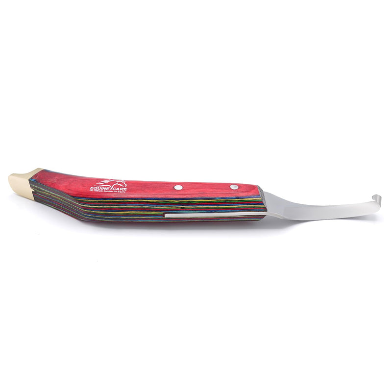 Farrier Hoof Knife Left-Handed - Ultra-Sharp J2 Stainless Steel Blade, Brass Cap, Ergonomic Sheet Handle - Professional Tool for Hoof Trimming, Shoeing, Horse & Cow Hoof Care. Left Handed - PawsPlanet Australia