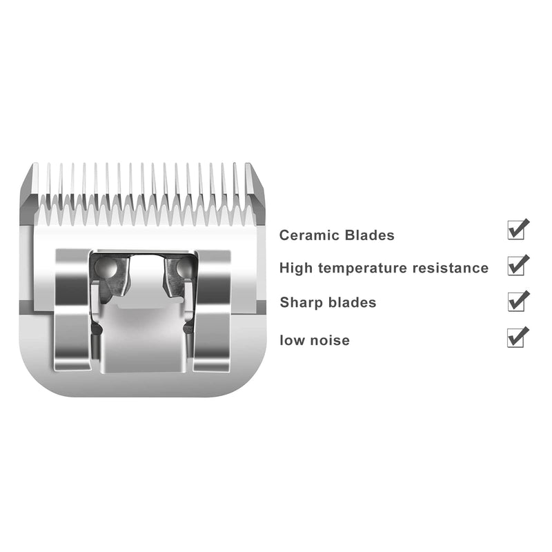 Size 7FC/5FC/4FC Detachable Pet Dog Grooming Clipper Ceramic Blades set,Compatible with Andis,Oster A5,Wahl KM Series Clippers,Cut Length 1/8"(3.2mm) to 3/8”(9.5mm),3 pack 7FC+5FC+4FC - PawsPlanet Australia