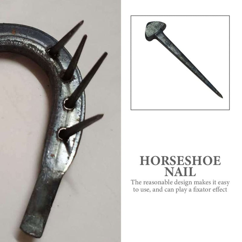 50pcs Iron Horseshoe Nail Horseshoe Nails Replaceable Horseshoe Nail Replaceable Hoof Nails Small Horseshoe Tool Sturdy Horseshoe Tool Iron Hoof Nails Small Hoof Nails Horse Supply - PawsPlanet Australia