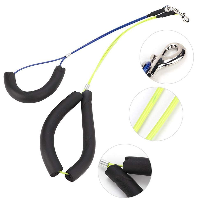 Oumefar Adjustable Pet Grooming Leash No-Sit Haunch Holder Restraint Wash Choker Dogs Cats Grooming Table Arm(Yellow+Blue) - PawsPlanet Australia