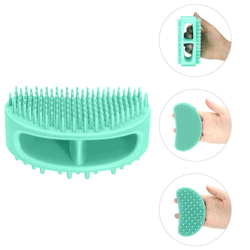 Dog Brush & Cat Brush, Soft Silicone Dog & Cat Grooming Brush, Pet Bath & Massage Brush for Cats and Dogs with Short or Long Hair, Cat Slicker Shedding Hair Brush Teal - PawsPlanet Australia