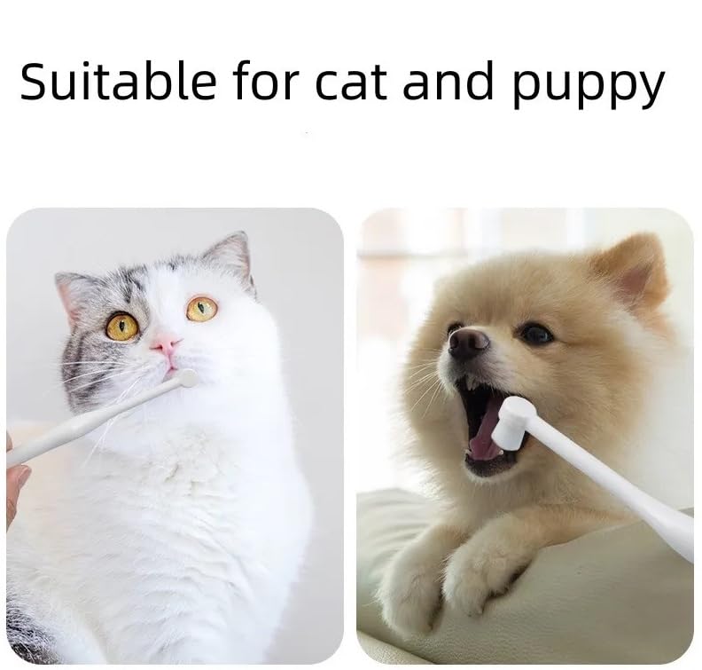 Micro Small pet Toothbrush, Cat and Dog Toothbrush, Dog Teeth Cleaning, Dental Brush for Small & Large Pets, Soft Bristle Brush for Dogs and Cats, Yorkies and Chihuahuas - PawsPlanet Australia