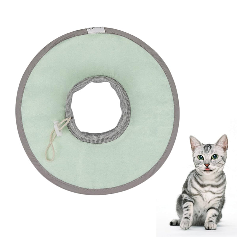 PRETYZOOM Lightweight Nylon Cat Recovery Collar for Post-Surgery, Washable, Soft Round Elizabethan Neck Collar for Pets, Cats