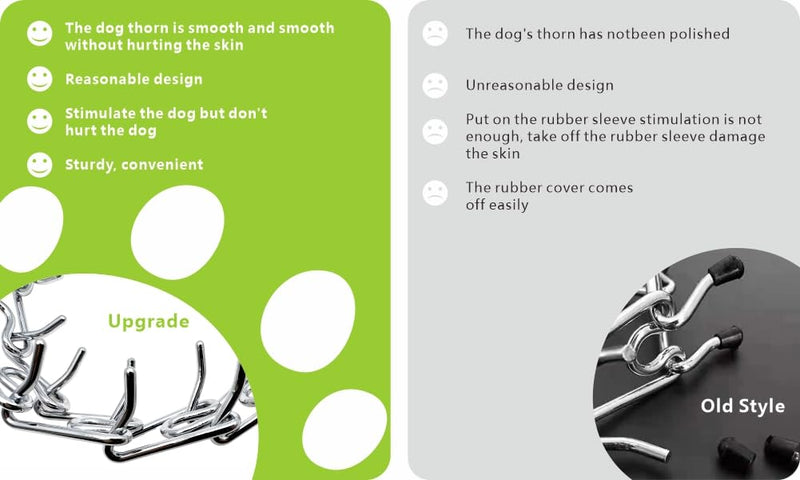 Adjustable Dog Ｎo Pull Ｃollar for Small Medium Large Dogs (Silver, M) Silver - PawsPlanet Australia