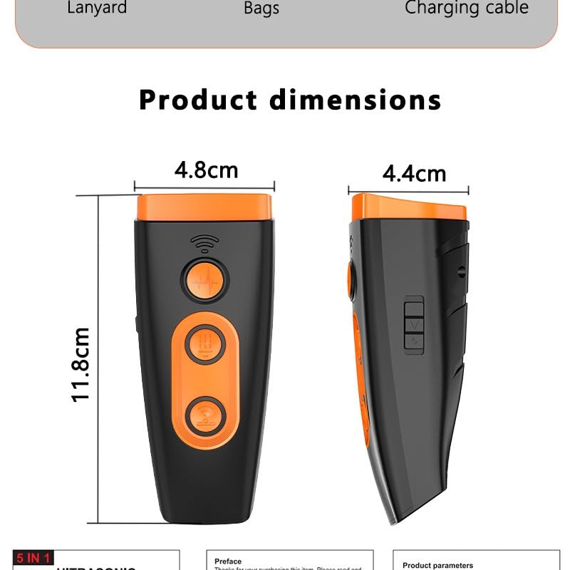 M/P Dog Bark Deterrent Devices, 2025 Upgraded 3X Ultrasonic Anti Barking Device for Dogs, Stopping Dog Barking, Portable Dog Training Device, Safe & Effective for Indoors & Outdoor use - PawsPlanet Australia